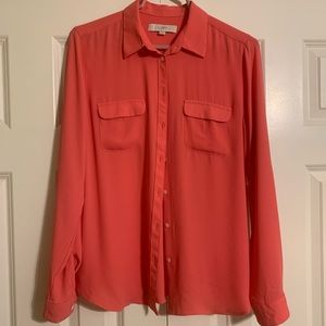 AnnTaylor women’s size medium coral blouse